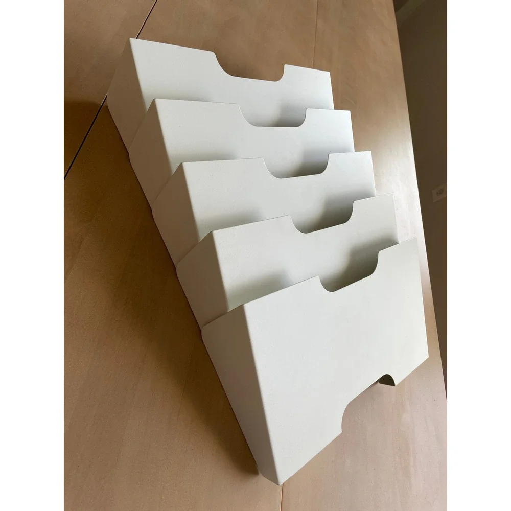 IKEA KVISSLE White Metal Wall Magazine Rack 5 Shelf Letter File Organizer